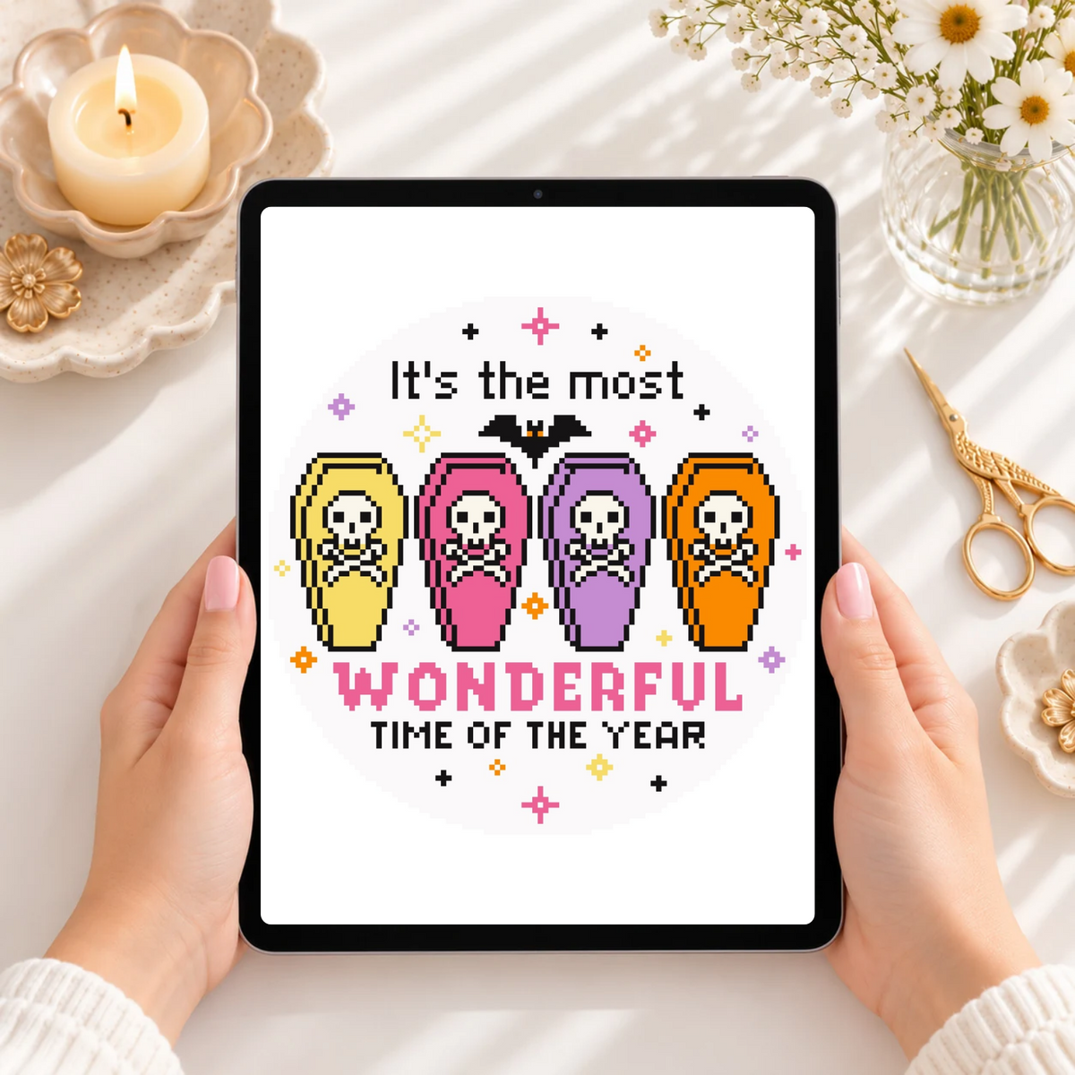 Most Wonderful Time – Halloween Cross Stitch & Needlepoint Pattern
