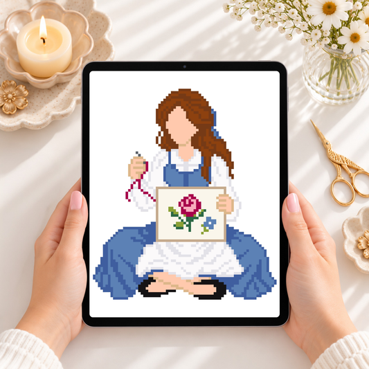 Belle Inspired – Cross Stitch & Needlepoint Pattern